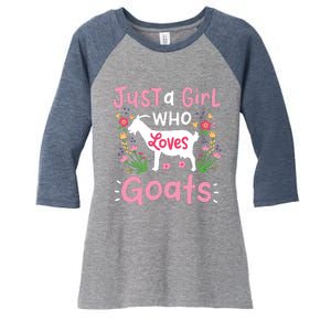 Goats Goat Rancher Farm Women's Tri-Blend 3/4-Sleeve Raglan Shirt