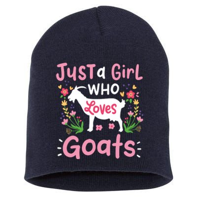 Goats Goat Rancher Farm Short Acrylic Beanie