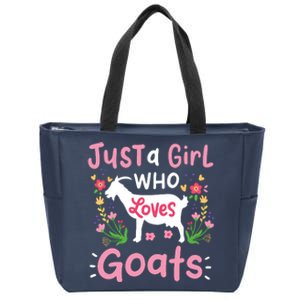 Goats Goat Rancher Farm Zip Tote Bag