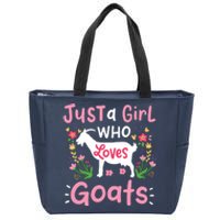 Goats Goat Rancher Farm Zip Tote Bag