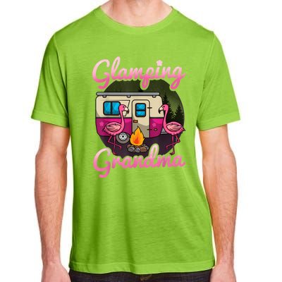 Glamping Grandma RV Flamingos Gift Camper Camping Gift Adult ChromaSoft Performance T-Shirt