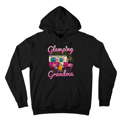 Glamping Grandma RV Flamingos Gift Camper Camping Gift Hoodie