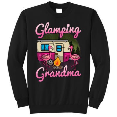 Glamping Grandma RV Flamingos Gift Camper Camping Gift Sweatshirt