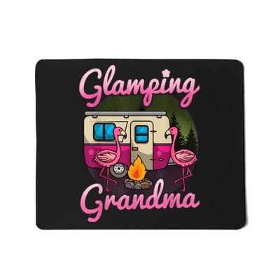 Glamping Grandma RV Flamingos Gift Camper Camping Gift Mousepad