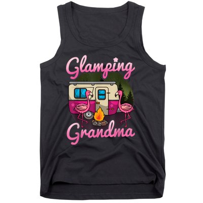 Glamping Grandma RV Flamingos Gift Camper Camping Gift Tank Top