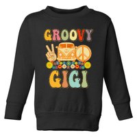 Groovy Gigi Retro Matching Family Baby Shower Mother's Day Toddler Sweatshirt