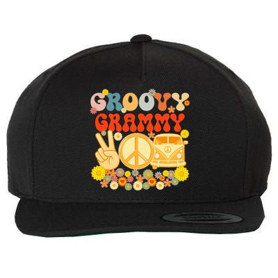 Groovy Grammy Retro Matching Family Baby Shower Mother's Day Wool Snapback Cap