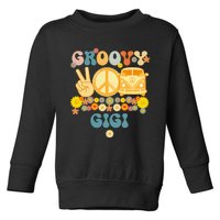 Groovy Gigi Retro Matching Family Baby Shower Mother's Day Toddler Sweatshirt