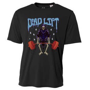 Gym Grim Reaper Deadlift Workout Occult Cooling Performance Crew T-Shirt