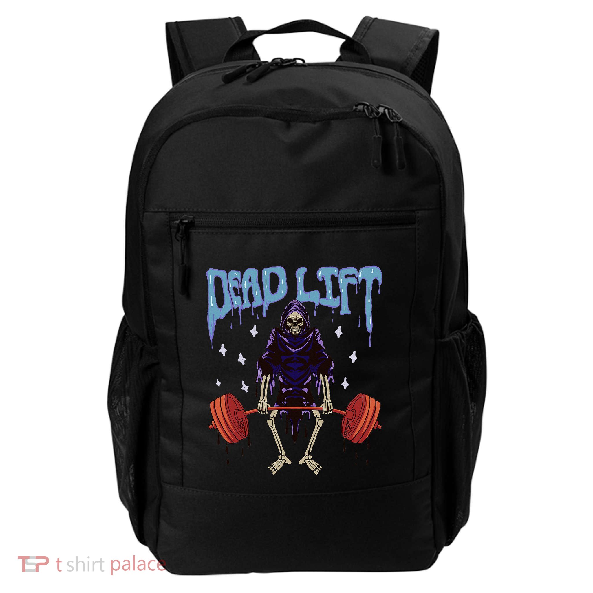 Gym Grim Reaper Deadlift Workout Occult Daily Commute Backpack