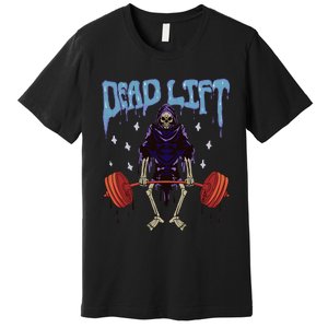 Gym Grim Reaper Deadlift Workout Occult Premium T-Shirt