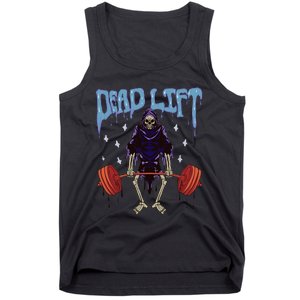 Gym Grim Reaper Deadlift Workout Occult Tank Top