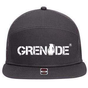 Grenade 7 Panel Mesh Trucker Snapback Hat