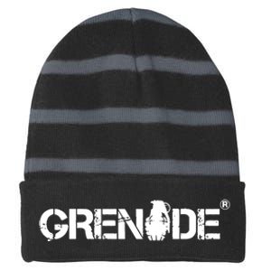 Grenade Striped Beanie with Solid Band