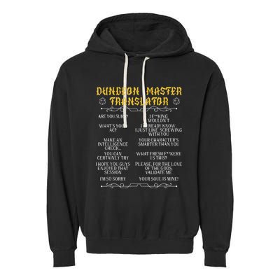 Gamingmasterboard Game Role Player Dungeon Garment-Dyed Fleece Hoodie