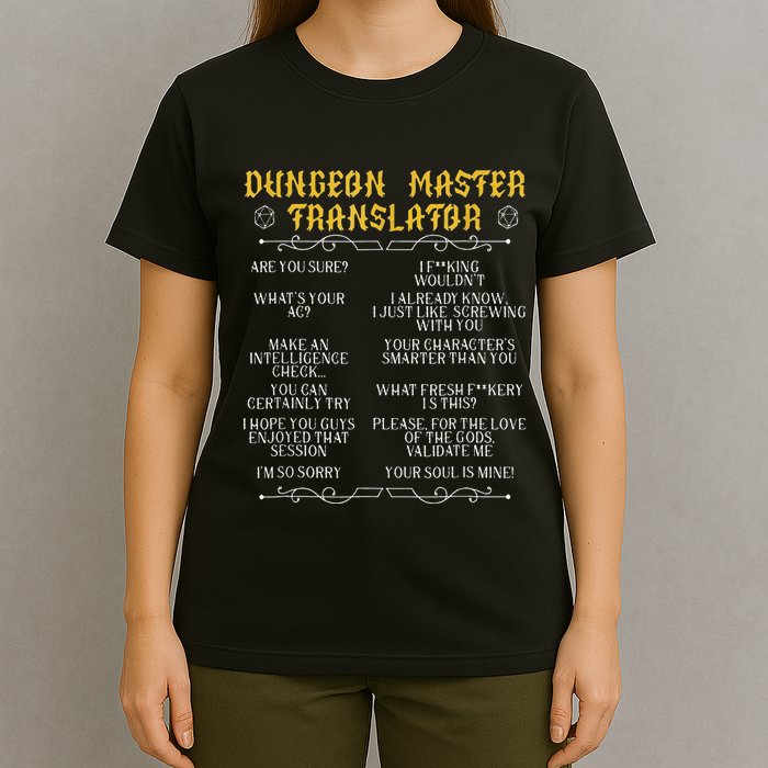Gamingmasterboard Game Role Player Dungeon T-Shirt