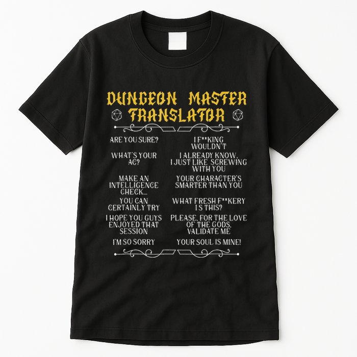 Gamingmasterboard Game Role Player Dungeon Tall T-Shirt