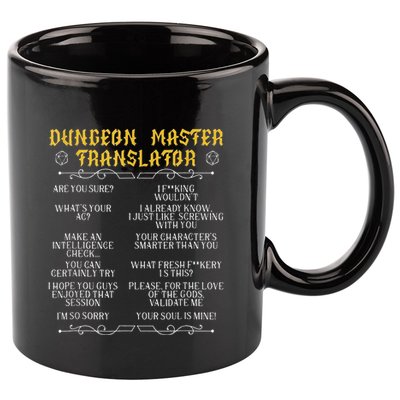 Gamingmasterboard Game Role Player Dungeon 11oz C Handle Ceramic Mug