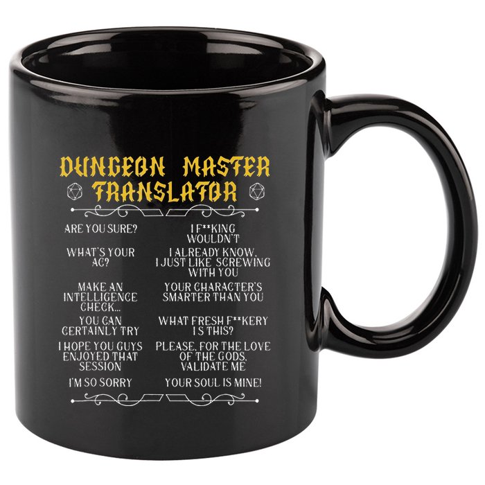 Gamingmasterboard Game Role Player Dungeon 11oz C Handle Ceramic Mug