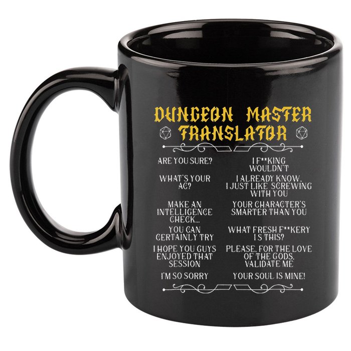Gamingmasterboard Game Role Player Dungeon 11oz C Handle Ceramic Mug