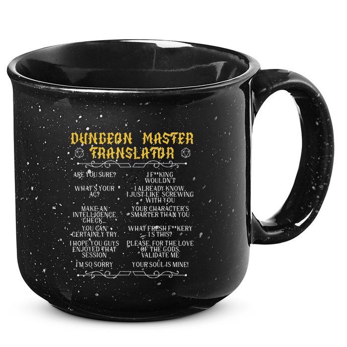 Gamingmasterboard Game Role Player Dungeon 15oz Campfire Ceramic Mug