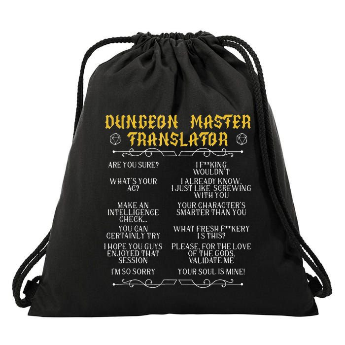 Gamingmasterboard Game Role Player Dungeon Drawstring Bag