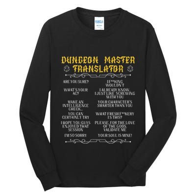 Gamingmasterboard Game Role Player Dungeon Tall Long Sleeve T-Shirt