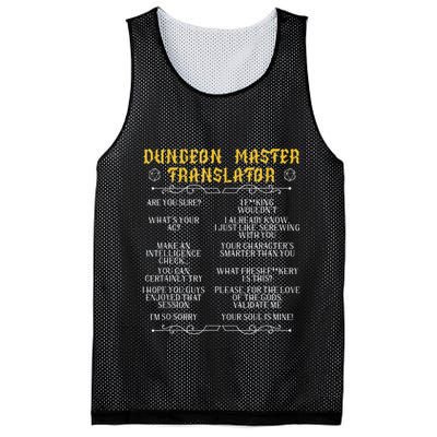Gamingmasterboard Game Role Player Dungeon Mesh Reversible Basketball Jersey Tank