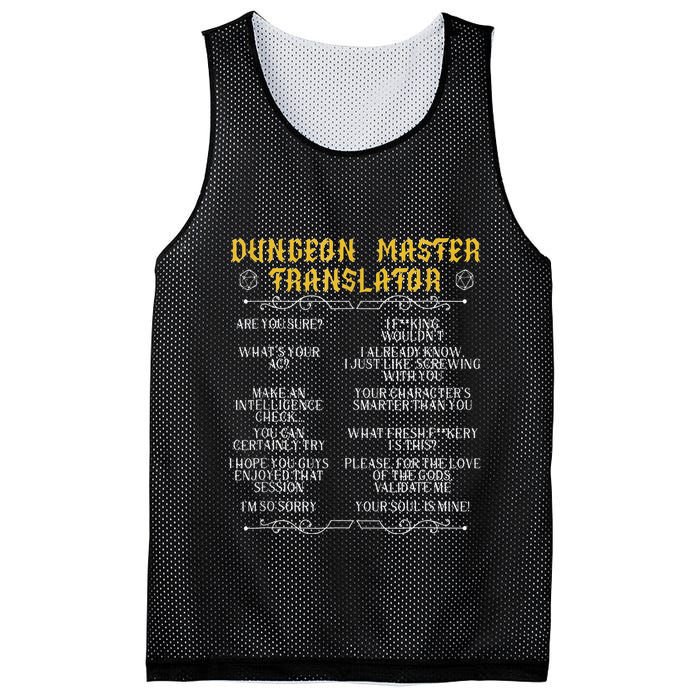 Gamingmasterboard Game Role Player Dungeon Mesh Reversible Basketball Jersey Tank