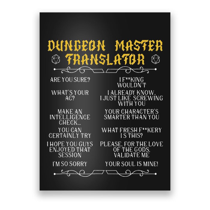 Gamingmasterboard Game Role Player Dungeon Poster