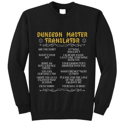 Gamingmasterboard Game Role Player Dungeon Tall Sweatshirt