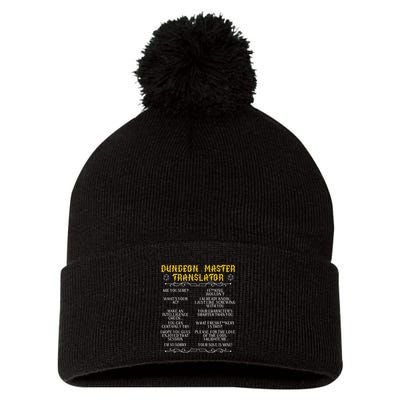 Gamingmasterboard Game Role Player Dungeon Pom Pom 12in Knit Beanie