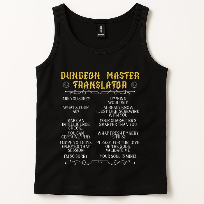 Gamingmasterboard Game Role Player Dungeon Tank Top