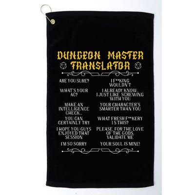 Gamingmasterboard Game Role Player Dungeon Golf Towel
