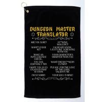 Gamingmasterboard Game Role Player Dungeon Golf Towel