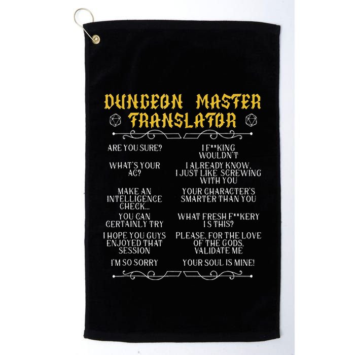 Gamingmasterboard Game Role Player Dungeon Golf Towel