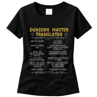 Gamingmasterboard Game Role Player Dungeon Womens T-Shirt