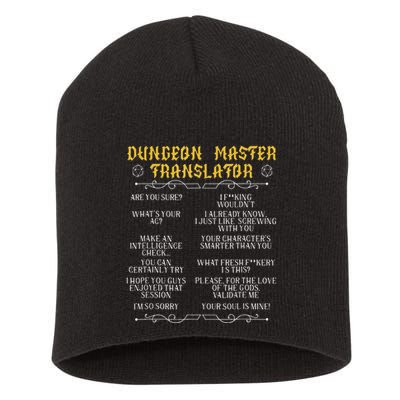 Gamingmasterboard Game Role Player Dungeon Short Acrylic Beanie
