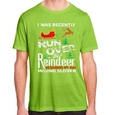 Grandma Got Run Over By A Reindeer Christmas So Pardon Me Adult ChromaSoft Performance T-Shirt