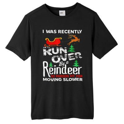 Grandma Got Run Over By A Reindeer Christmas So Pardon Me Tall Fusion ChromaSoft Performance T-Shirt