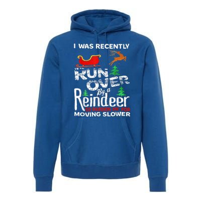 Grandma Got Run Over By A Reindeer Christmas So Pardon Me Premium Hoodie