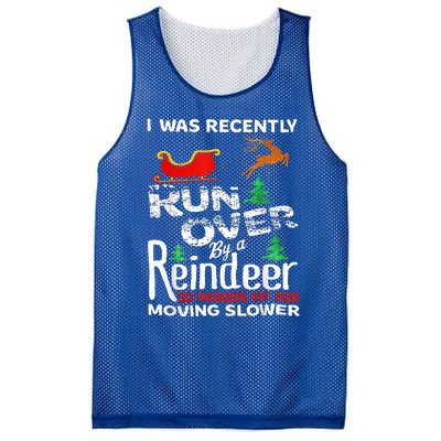 Grandma Got Run Over By A Reindeer Christmas So Pardon Me Mesh Reversible Basketball Jersey Tank