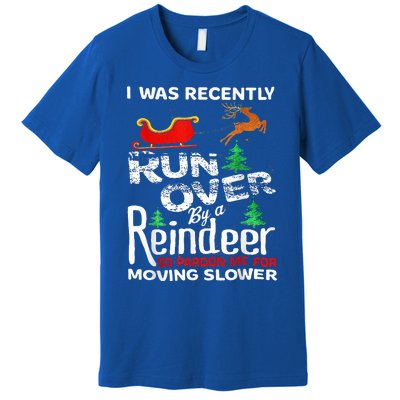 Grandma Got Run Over By A Reindeer Christmas So Pardon Me Premium T-Shirt