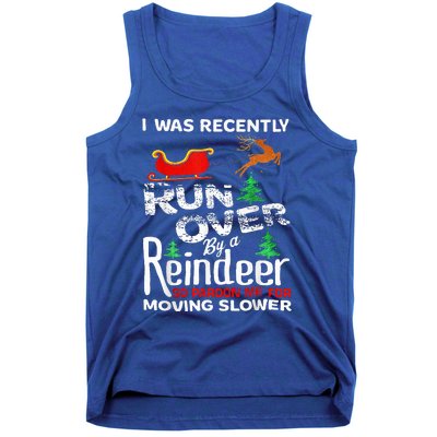 Grandma Got Run Over By A Reindeer Christmas So Pardon Me Tank Top