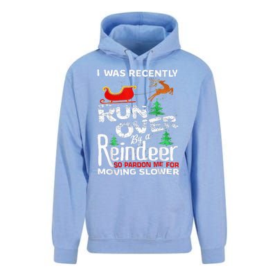 Grandma Got Run Over By A Reindeer Christmas So Pardon Me Unisex Surf Hoodie