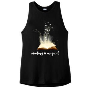 Great Gift Reading Is Magical Ladies PosiCharge Tri-Blend Wicking Tank