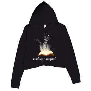 Great Gift Reading Is Magical Crop Fleece Hoodie