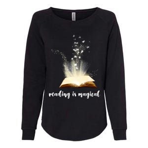 Great Gift Reading Is Magical Womens California Wash Sweatshirt