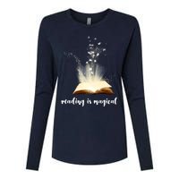 Great Gift Reading Is Magical Womens Cotton Relaxed Long Sleeve T-Shirt