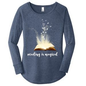 Great Gift Reading Is Magical Women's Perfect Tri Tunic Long Sleeve Shirt